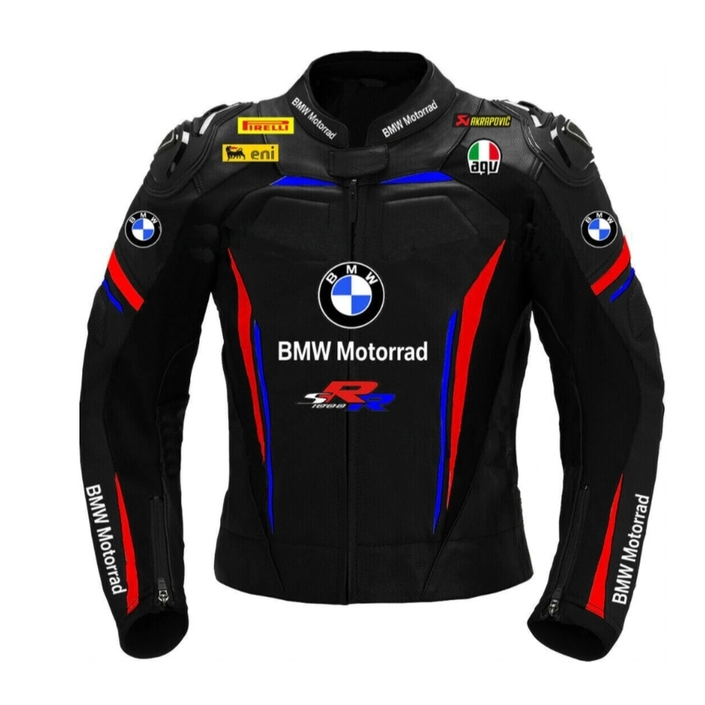 BMW Motorrad Black Motorcycle Jacket Large New NWOT